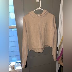 Cropped lululemon hoodie tan size 8